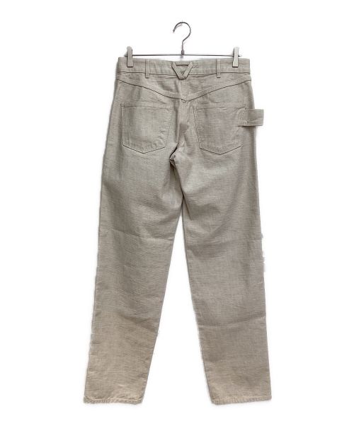 BOTTEGA VENETA（ボッテガベネタ）BOTTEGA VENETA (ボッテガベネタ) Straight Leg Jeans (ストレートレッグジーンズ) ベージュ サイズ:40の古着・服飾アイテム