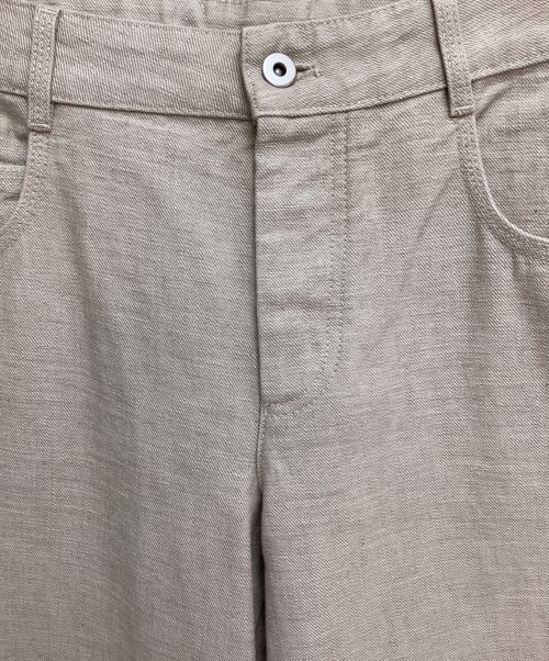 BOTTEGA VENETA（ボッテガベネタ）BOTTEGA VENETA (ボッテガベネタ) Straight Leg Jeans (ストレートレッグジーンズ) ベージュ サイズ:40の古着・服飾アイテム