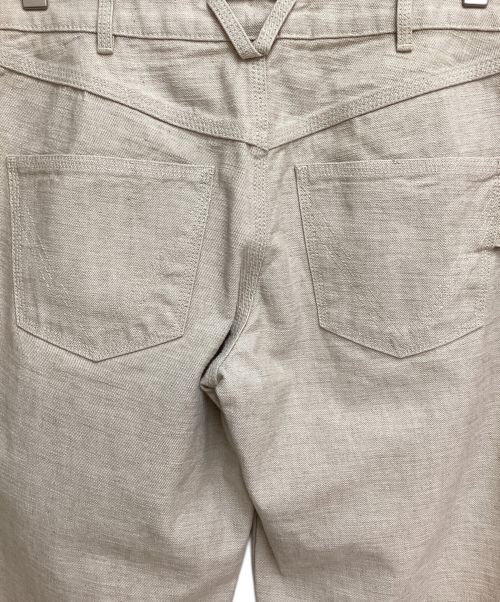 BOTTEGA VENETA（ボッテガベネタ）BOTTEGA VENETA (ボッテガベネタ) Straight Leg Jeans (ストレートレッグジーンズ) ベージュ サイズ:40の古着・服飾アイテム