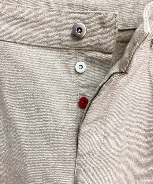 BOTTEGA VENETA（ボッテガベネタ）BOTTEGA VENETA (ボッテガベネタ) Straight Leg Jeans (ストレートレッグジーンズ) ベージュ サイズ:40の古着・服飾アイテム