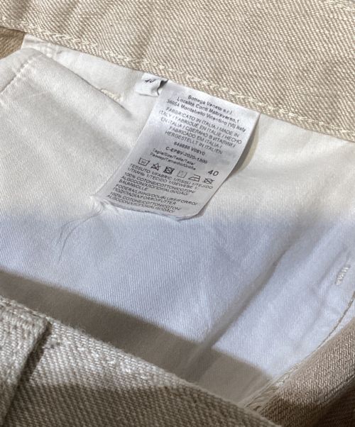 BOTTEGA VENETA（ボッテガベネタ）BOTTEGA VENETA (ボッテガベネタ) Straight Leg Jeans (ストレートレッグジーンズ) ベージュ サイズ:40の古着・服飾アイテム