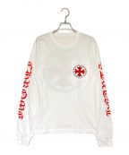 CHROME HEARTSクロムハーツ）の古着「Hollywood Plus Cross T-Shirt」｜ホワイト
