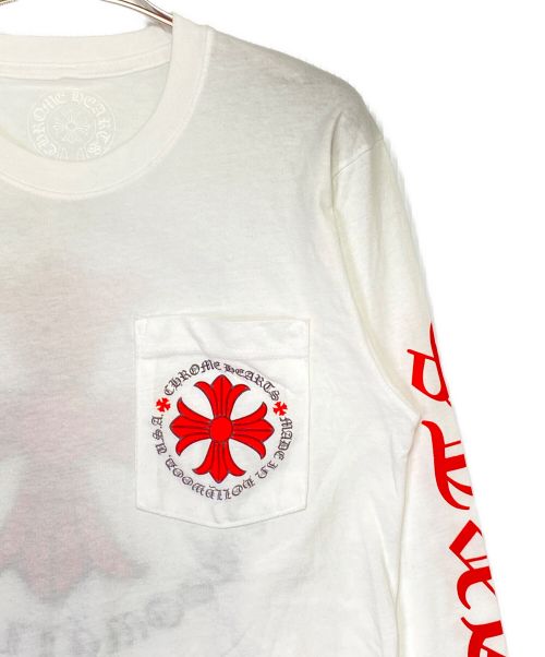 CHROME HEARTS（クロムハーツ）CHROME HEARTS (クロムハーツ) Hollywood Plus Cross T-Shirt ホワイト サイズ:Sの古着・服飾アイテム