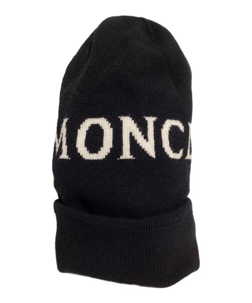 MONCLER（モンクレール）MONCLER (モンクレール) ロゴニット帽 ブラック サイズ:-の古着・服飾アイテム