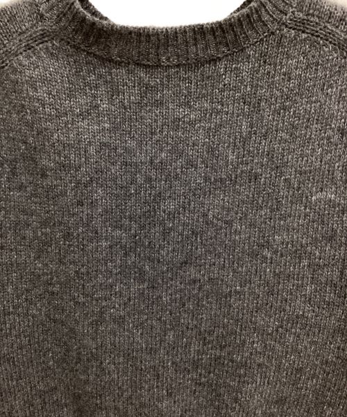 PRADA（プラダ）PRADA (プラダ) Wool × cashmere crew neck sweaterウールxカシミヤ クルーネック セーター グレー サイズ:Sの古着・服飾アイテム