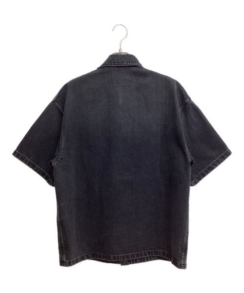 PRADA（プラダ）PRADA (プラダ) Short Sleeve Denim Shirt（ショートスリーブデニムシャツ） グレー サイズ:XSの古着・服飾アイテム