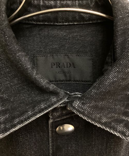 PRADA（プラダ）PRADA (プラダ) Short Sleeve Denim Shirt（ショートスリーブデニムシャツ） グレー サイズ:XSの古着・服飾アイテム