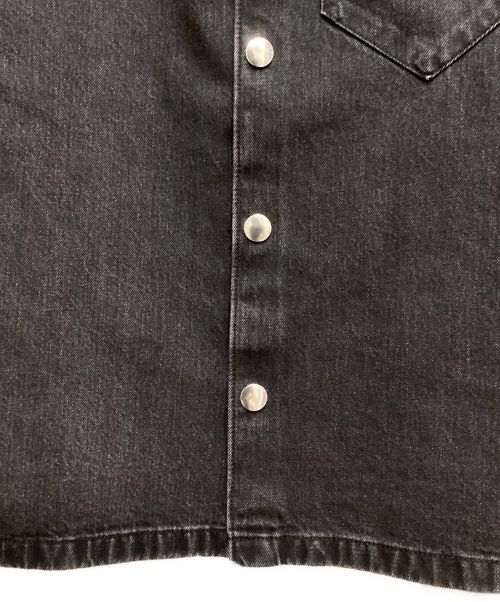 PRADA（プラダ）PRADA (プラダ) Short Sleeve Denim Shirt（ショートスリーブデニムシャツ） グレー サイズ:XSの古着・服飾アイテム