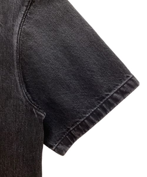 PRADA（プラダ）PRADA (プラダ) Short Sleeve Denim Shirt（ショートスリーブデニムシャツ） グレー サイズ:XSの古着・服飾アイテム