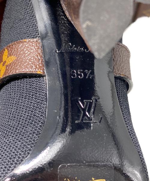 LOUIS VUITTON（ルイ ヴィトン）LOUIS VUITTON (ルイ ヴィトン) Silhouette Line Ankle Boots（シルエットライン ニット ブーツ） ブラック サイズ:35 1/2の古着・服飾アイテム