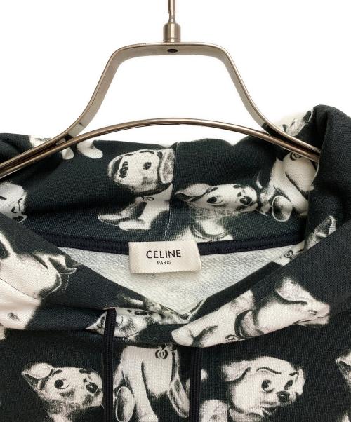 CELINE（セリーヌ）CELINE (セリーヌ) Amy Dorian (エイミー・ドリアン) エイミードリアン アーティスト プリント フーディー ブラック サイズ:Lの古着・服飾アイテム