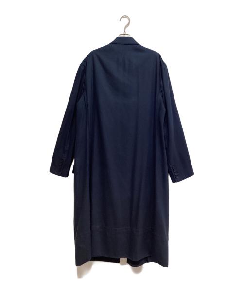 Yohji Yamamoto pour homme（ヨウジヤマモト プールオム）Yohji Yamamoto pour homme (ヨウジヤマモト プールオム) Silk Denim Chester Coat（シルクデニムチェスターコート） ブルー サイズ:2の古着・服飾アイテム