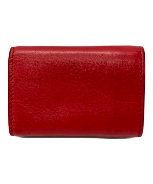 BALENCIAGA（バレンシアガ）BALENCIAGA (バレンシアガ) 3つ折り財布 レッドの古着・服飾アイテム
