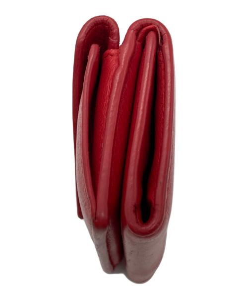 BALENCIAGA（バレンシアガ）BALENCIAGA (バレンシアガ) 3つ折り財布 レッドの古着・服飾アイテム