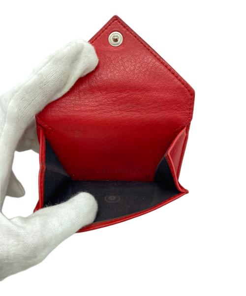 BALENCIAGA（バレンシアガ）BALENCIAGA (バレンシアガ) 3つ折り財布 レッドの古着・服飾アイテム
