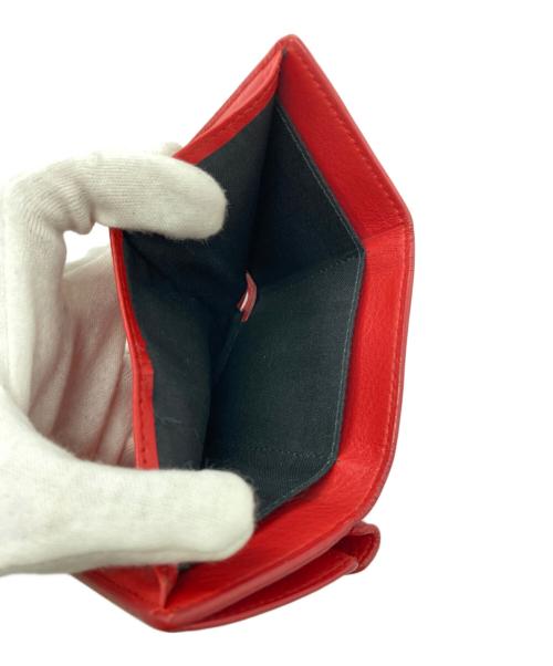 BALENCIAGA（バレンシアガ）BALENCIAGA (バレンシアガ) 3つ折り財布 レッドの古着・服飾アイテム