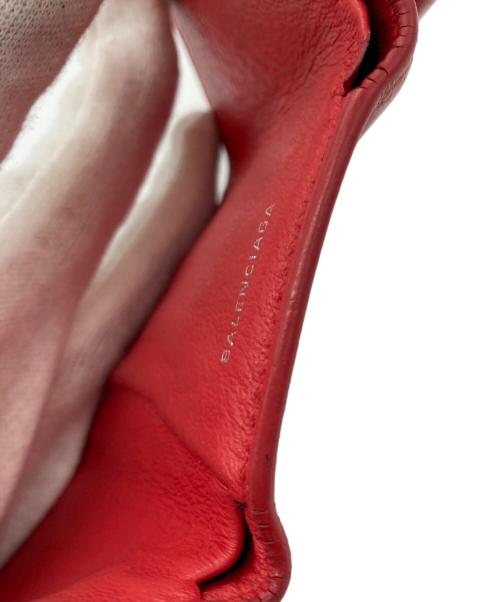 BALENCIAGA（バレンシアガ）BALENCIAGA (バレンシアガ) 3つ折り財布 レッドの古着・服飾アイテム