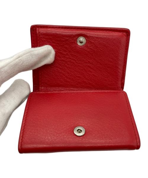 BALENCIAGA（バレンシアガ）BALENCIAGA (バレンシアガ) 3つ折り財布 レッドの古着・服飾アイテム