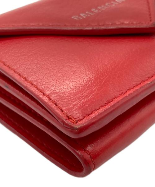 BALENCIAGA（バレンシアガ）BALENCIAGA (バレンシアガ) 3つ折り財布 レッドの古着・服飾アイテム