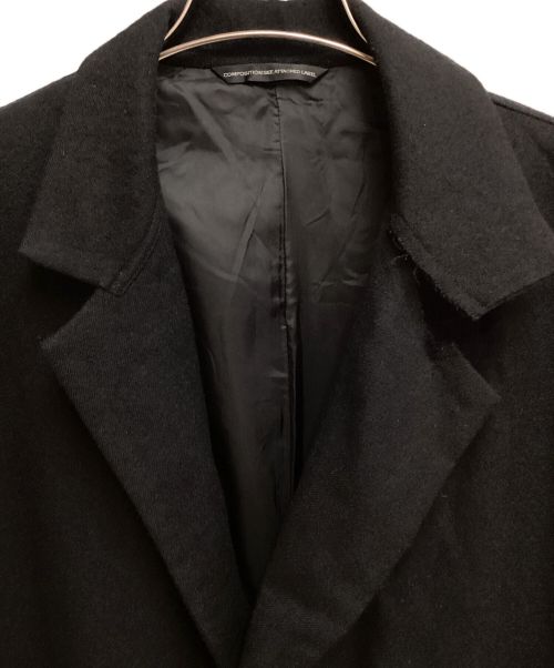 Y's（ワイズ）Y's (ワイズ) Wool Chester Coat（ウールチェスターコート） ブラック サイズ:2の古着・服飾アイテム