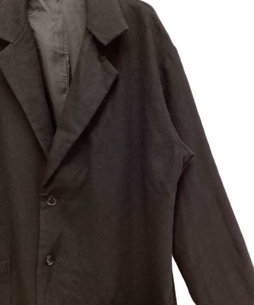 Y's（ワイズ）Y's (ワイズ) Wool Chester Coat（ウールチェスターコート） ブラック サイズ:2の古着・服飾アイテム