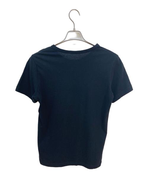 Y's（ワイズ）Y's (ワイズ) COTTON JERSEY FLOWER PRINT ROUND NECK T ブラック サイズ:2の古着・服飾アイテム