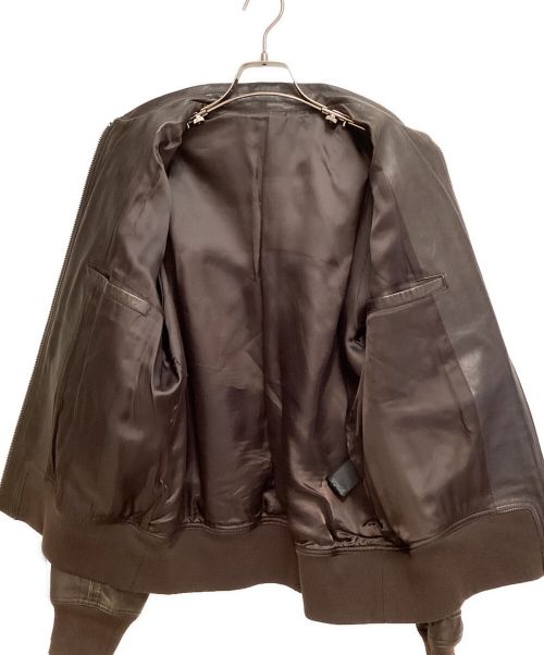 UNDERCOVER（アンダーカバー）UNDERCOVER (アンダーカバー) 20SS ×CINDY SHERMAN Leather Jacket（シンディ・シャーマンレザージャケット） ブラウン サイズ:3の古着・服飾アイテム