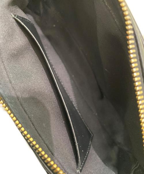 MIU MIU（ミュウミュウ）MIU MIU (ミュウミュウ) ロゴベルトバッグ ブラックの古着・服飾アイテム