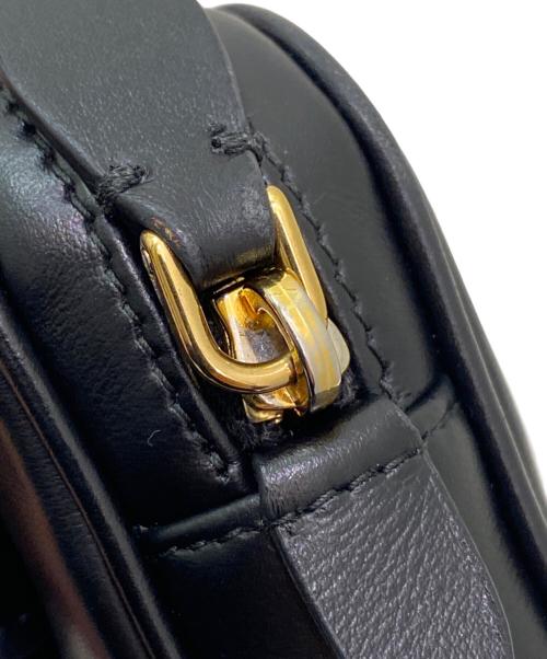 MIU MIU（ミュウミュウ）MIU MIU (ミュウミュウ) ロゴベルトバッグ ブラックの古着・服飾アイテム