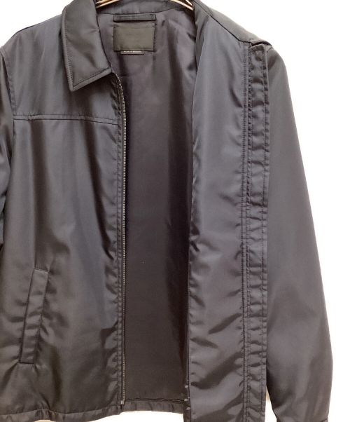 PRADA（プラダ）PRADA (プラダ) Zip up nylon jacket (ジップアップナイロンジャケット) ネイビー サイズ:46の古着・服飾アイテム