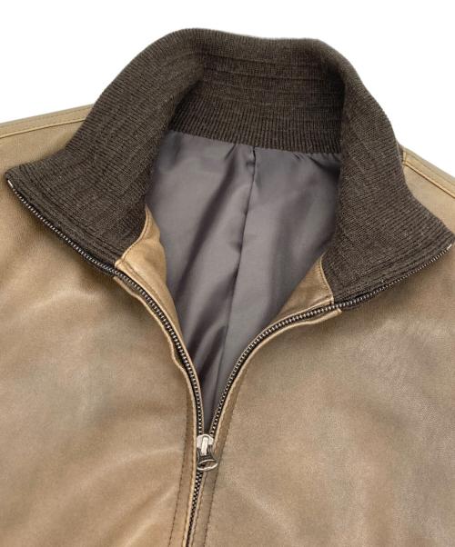 International Gallery（インターナショナルギャラリー）International Gallery (インターナショナルギャラリー) レザージャケット ブラウン サイズ:Mの古着・服飾アイテム