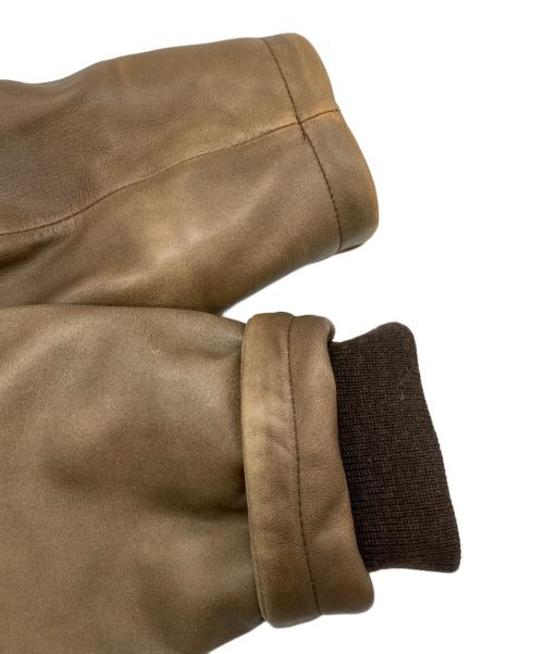 International Gallery（インターナショナルギャラリー）International Gallery (インターナショナルギャラリー) レザージャケット ブラウン サイズ:Mの古着・服飾アイテム