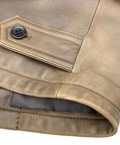 International Gallery（インターナショナルギャラリー）International Gallery (インターナショナルギャラリー) レザージャケット ブラウン サイズ:Mの古着・服飾アイテム