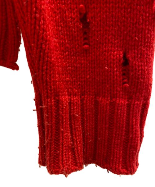 AMBUSH（アンブッシュ）AMBUSH (アンブッシュ) クラッシュステッチオーバーサイズニット レッド サイズ:2の古着・服飾アイテム