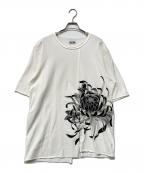 s'yteサイト）の古着「20SS 40/2 Cotton Jersey Stitching Slit Big Flower」｜ホワイト