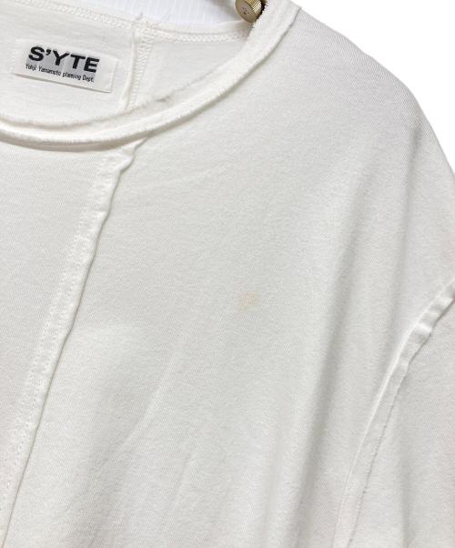 s'yte（サイト）s'yte (サイト) 20SS 40/2 Cotton Jersey Stitching Slit Big Flower ホワイト サイズ:3の古着・服飾アイテム