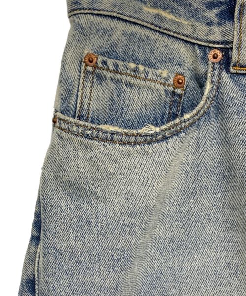 BALENCIAGA（バレンシアガ）BALENCIAGA (バレンシアガ) プルアップデニムパンツ ブルー サイズ:XSの古着・服飾アイテム