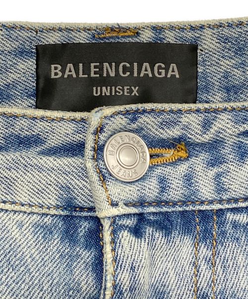 BALENCIAGA（バレンシアガ）BALENCIAGA (バレンシアガ) プルアップデニムパンツ ブルー サイズ:XSの古着・服飾アイテム