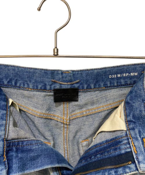 Saint Laurent Paris（サンローランパリ）Saint Laurent Paris (サンローランパリ) ハイウエストワイドレッグデニムパンツ インディゴ サイズ:28の古着・服飾アイテム