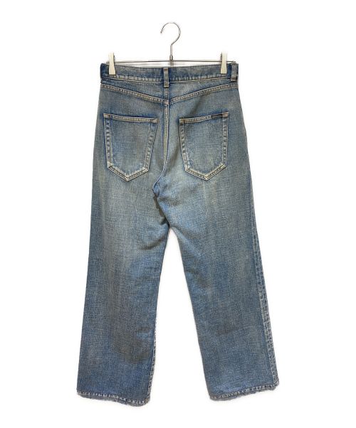 Saint Laurent Paris（サンローランパリ）Saint Laurent Paris (サンローランパリ) ハイウエストワイドレッグデニムパンツ インディゴ サイズ:28の古着・服飾アイテム