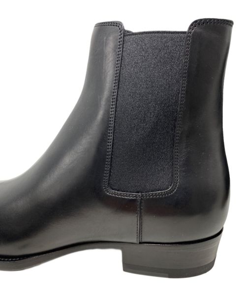 Saint Laurent Paris（サンローランパリ）Saint Laurent Paris (サンローランパリ) Classic Wyatt 40 Chelsea Boots（クラシックワイアット40チェルシーブーツ） ブラック サイズ:41の古着・服飾アイテム