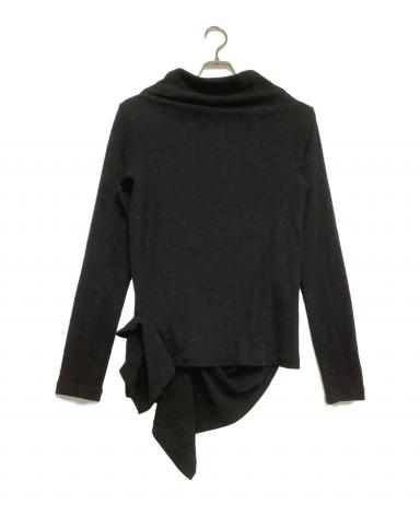 美品 24SS Y's ワイズ ヨウジヤマモト HARD TWIST PONTE SIDE FLARE OFF NECK T カットソー YO-T39-069 2 ブラック レディース 古着 中古 USED 5602000384637014_01_4057w.jpeg