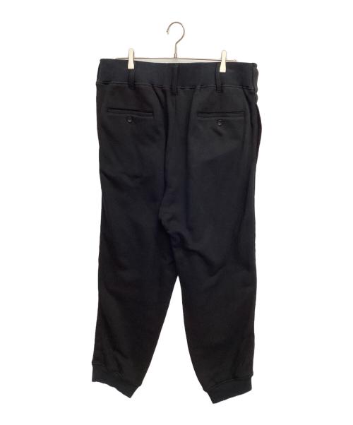 Yohji Yamamoto pour homme（ヨウジヤマモト プールオム）Yohji Yamamoto pour homme (ヨウジヤマモト プールオム) COTTON/LYOCELL FLEECE HEM RIB PANTS ブラック サイズ:3の古着・服飾アイテム