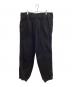 Yohji Yamamoto pour homme（ヨウジヤマモト プールオム）の古着「COTTON/LYOCELL FLEECE HEM RIB PANTS」｜ブラック
