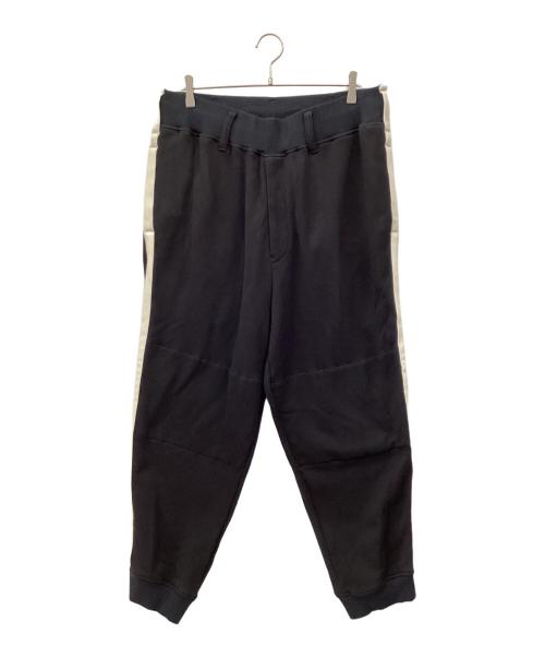 Yohji Yamamoto pour homme（ヨウジヤマモト プールオム）Yohji Yamamoto pour homme (ヨウジヤマモト プールオム) COTTON/LYOCELL FLEECE HEM RIB PANTS ブラック サイズ:3の古着・服飾アイテム