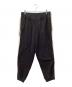 Yohji Yamamoto pour homme（ヨウジヤマモト プールオム）の古着「COTTON/LYOCELL FLEECE HEM RIB PANTS」｜ブラック