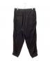 Yohji Yamamoto pour homme (ヨウジヤマモト プールオム) COTTON/LYOCELL FLEECE HEM RIB PANTS ブラック サイズ:3：15000円