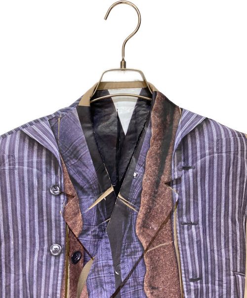 COMME des GARCONS HOMME PLUS（コムデギャルソンオムプリュス）COMME des GARCONS HOMME PLUS (コムデギャルソンオムプリュス) 24SS sleeveless blazer（トロンプルイユ PM J024 ベージュ ノースリーブ ブレザー） カーキ サイズ:Mの古着・服飾アイテム