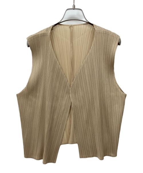 PLEATS PLEASE（プリーツプリーズ）PLEATS PLEASE (プリーツプリーズ) ベスト カーキ サイズ:３の古着・服飾アイテム
