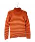 ISSEY MIYAKE (イッセイミヤケ) タートルネックプリーツカットソー オレンジ サイズ:2：20000円